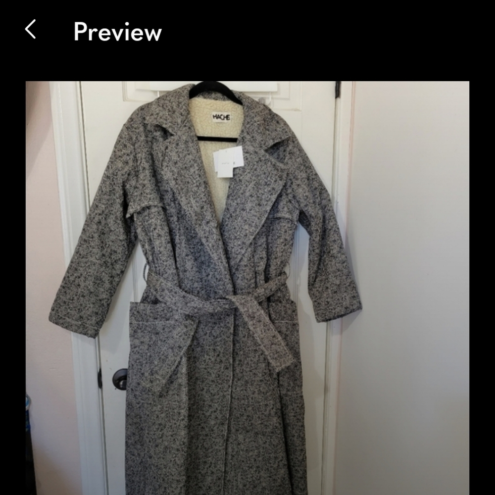 Hache Herringbone Coat